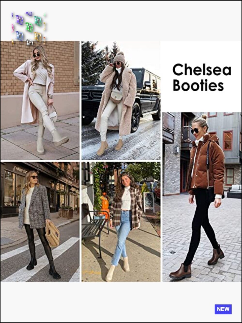 Chunky Chelsea Boots Lug Sole Slip On Elastic Ankle Booties Y2K - Picture 6 of 7